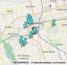 Mappa Via C. Battisti, 35013 Cittadella PD, Italia (1.29385)