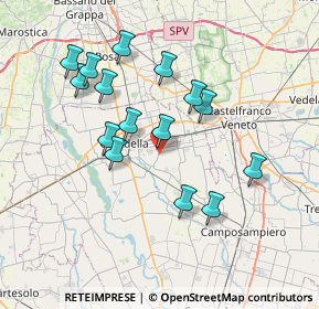 Mappa Via F. Filzi, 35019 Tombolo PD, Italia (6.86933)