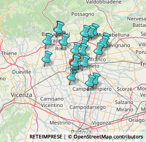 Mappa Via F. Filzi, 35019 Tombolo PD, Italia (10.2255)