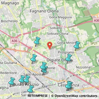 Mappa Via I Maggio, 21057 Olgiate Olona VA, Italia (3.0275)