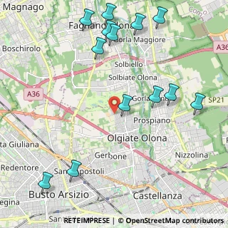 Mappa Via I Maggio, 21057 Olgiate Olona VA, Italia (2.64308)