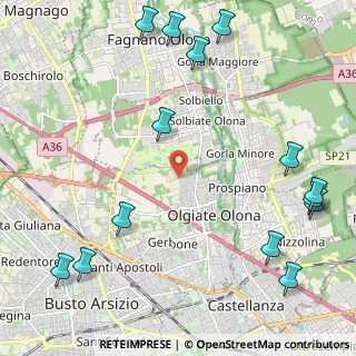 Mappa Via I Maggio, 21057 Olgiate Olona VA, Italia (3.01143)