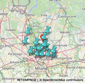 Mappa Via Albert Einstein, 20831 Seregno MB, Italia (10.4555)