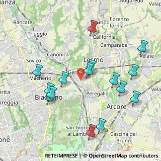 Mappa Via A. Tinelli, 20855 Lesmo MB, Italia (2.15933)