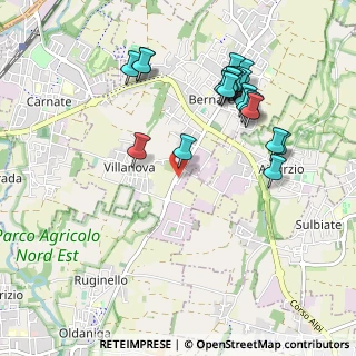 Mappa Via del Commercio, 20882 Bernareggio MB, Italia (1.033)