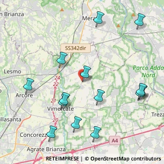 Mappa Via del Commercio, 20882 Bernareggio MB, Italia (5.02)