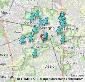 Mappa Via Platone, 20831 Seregno MB, Italia (1.61059)