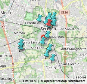 Mappa Via Platone, 20831 Seregno MB, Italia (1.52353)