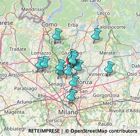 Mappa Via Platone, 20831 Seregno MB, Italia (8.73929)