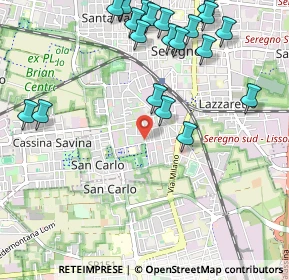 Mappa Via Platone, 20831 Seregno MB, Italia (1.27)