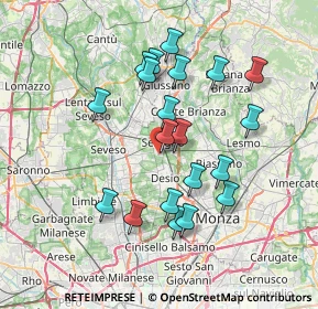 Mappa Via Platone, 20831 Seregno MB, Italia (6.731)