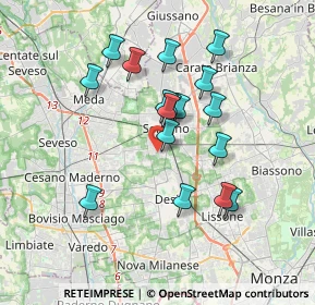 Mappa Via Platone, 20831 Seregno MB, Italia (3.15059)