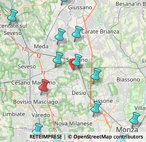 Mappa Via Platone, 20831 Seregno MB, Italia (5.46154)