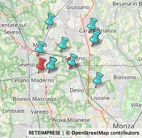 Mappa Via Platone, 20831 Seregno MB, Italia (3.09818)