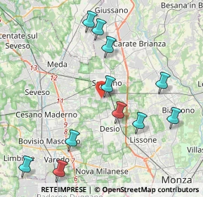 Mappa Via Platone, 20831 Seregno MB, Italia (4.49364)