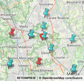 Mappa Via Platone, 20831 Seregno MB, Italia (4.78846)