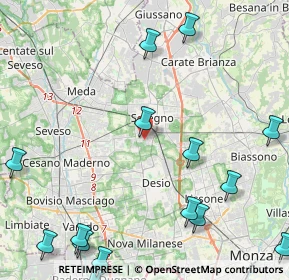 Mappa Via Platone, 20831 Seregno MB, Italia (6.38063)