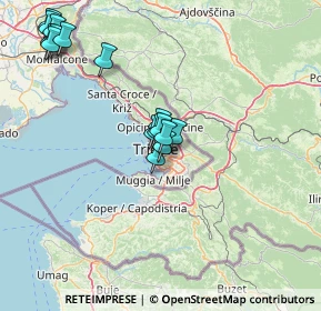 Mappa Via del Destriero, 34137 Trieste TS, Italia (14.98438)