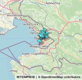 Mappa Via del Destriero, 34137 Trieste TS, Italia (32.97818)