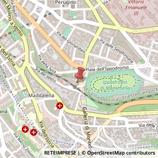 Mappa Via del Destriero, 19, 34137 Trieste, Trieste (Friuli-Venezia Giulia)