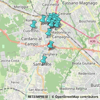 Mappa Via Adige, 21017 Samarate VA, Italia (1.81733)