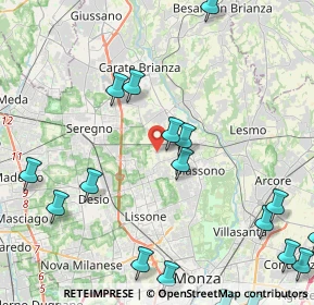 Mappa Via Francesco Petrarca, 20845 Sovico MB, Italia (6.1655)