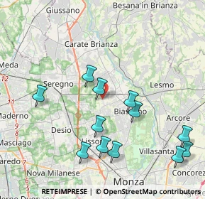 Mappa Via Francesco Petrarca, 20845 Sovico MB, Italia (4.30417)
