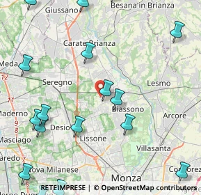 Mappa Via Francesco Petrarca, 20845 Sovico MB, Italia (6.20842)