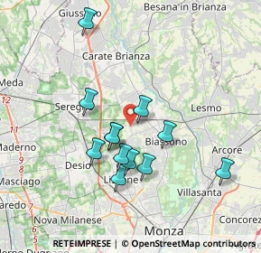 Mappa Via Francesco Petrarca, 20845 Sovico MB, Italia (3.19333)