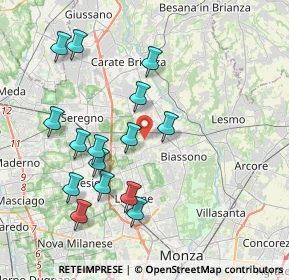 Mappa Via Francesco Petrarca, 20845 Sovico MB, Italia (3.938)