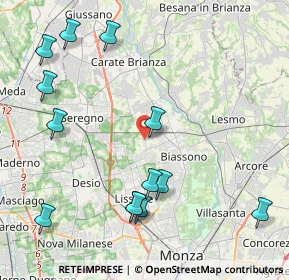Mappa Via Francesco Petrarca, 20845 Sovico MB, Italia (4.98846)