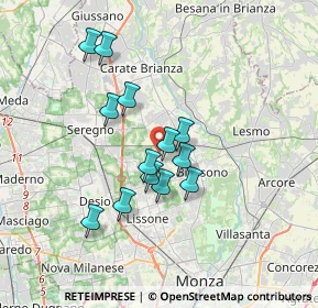 Mappa Via Francesco Petrarca, 20845 Sovico MB, Italia (2.85154)
