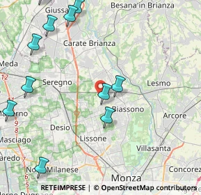 Mappa Via Francesco Petrarca, 20845 Sovico MB, Italia (5.87231)