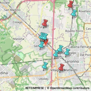 Mappa Via Gabriele D'Annunzio, 21040 Gerenzano VA, Italia (1.8225)