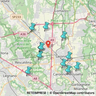 Mappa Via Gabriele D'Annunzio, 21040 Gerenzano VA, Italia (3.93727)