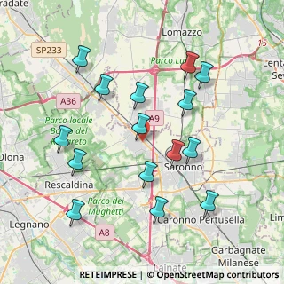 Mappa Via Gabriele D'Annunzio, 21040 Gerenzano VA, Italia (3.95067)