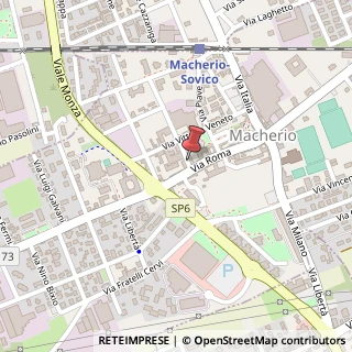 Mappa Via Roma, 50, 20846 Macherio, Monza e Brianza (Lombardia)