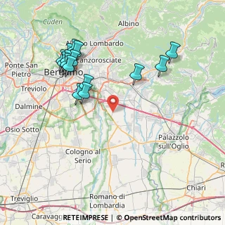 Mappa Via Nucleo Tezza, 24050 Calcinate BG, Italia (8.48)