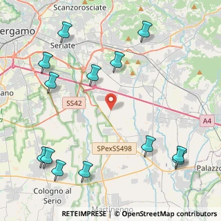 Mappa Via Nucleo Tezza, 24050 Calcinate BG, Italia (5.64692)
