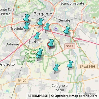 Mappa Via Libertà, 24050 Zanica BG, Italia (3.50308)