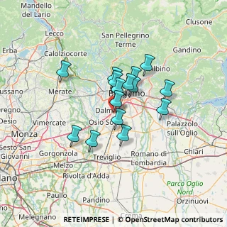 Mappa Via Don B. Cortesi, 24044 Dalmine BG, Italia (9.83533)
