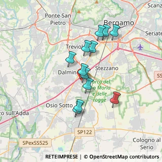 Mappa Via Don B. Cortesi, 24044 Dalmine BG, Italia (2.98917)
