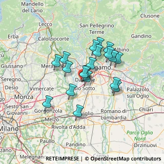 Mappa Via Monte Santo, 24044 Dalmine BG, Italia (10.62842)