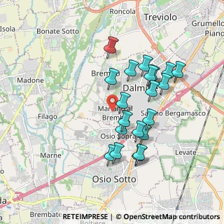 Mappa Via Monte Santo, 24044 Dalmine BG, Italia (1.6555)