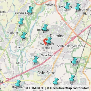 Mappa Via Monte Santo, 24044 Dalmine BG, Italia (3.02667)