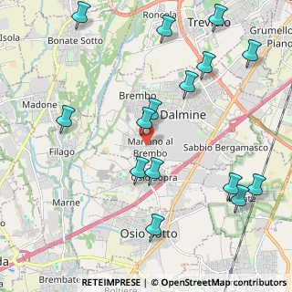 Mappa Via Monte Santo, 24044 Dalmine BG, Italia (2.47133)