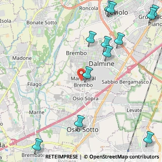 Mappa Via Monte Santo, 24044 Dalmine BG, Italia (3.09417)