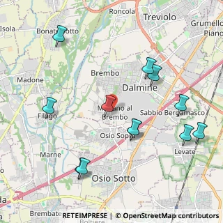 Mappa Via Monte Santo, 24044 Dalmine BG, Italia (2.27583)