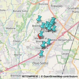 Mappa Via Monte Santo, 24044 Dalmine BG, Italia (1.37533)