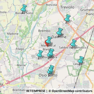 Mappa Via Monte Santo, 24044 Dalmine BG, Italia (1.96583)